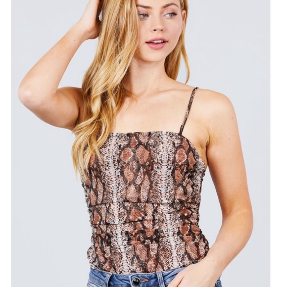 ☮️ 💚
 SNAKE SKIN BODYSUIT - Picture 2 of 3